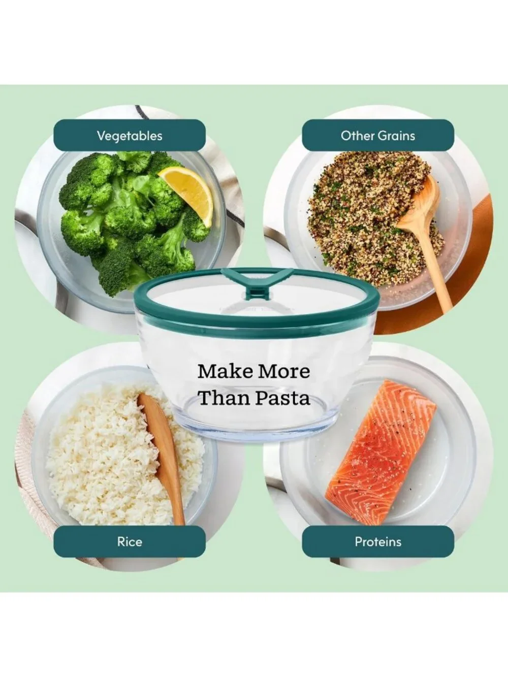 8-Cup Glass Microwave Pasta Cooker | BPA-Free, Clear Design, Easy Cooking